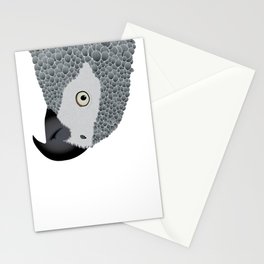 African Grey Parrot Stationery Card