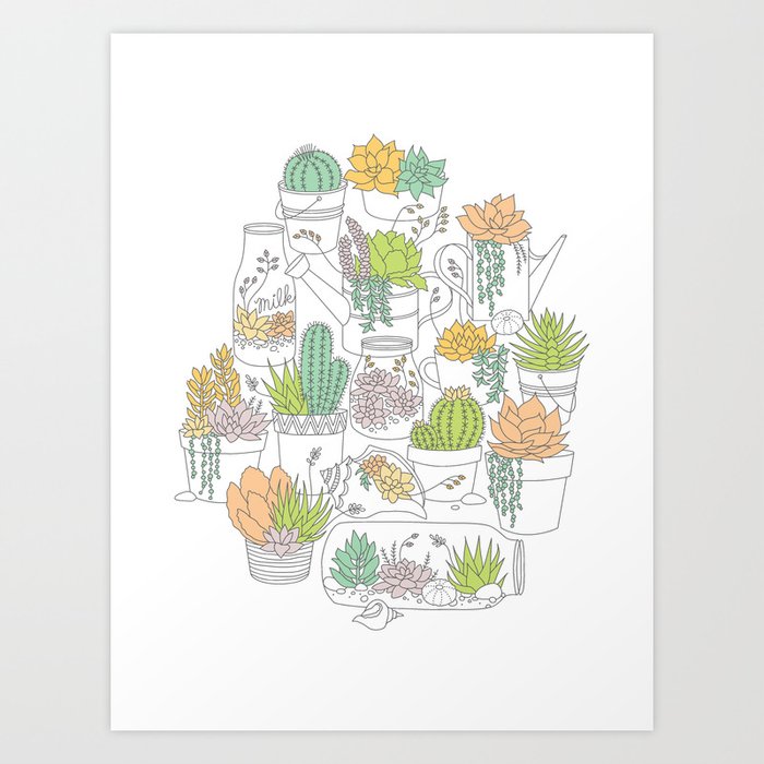 Home is Where My Plants Are Art Print