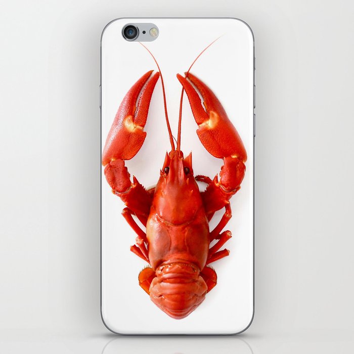 Red Like A Crab - Red Crab White Background #decor #society6 #buyart iPhone Skin