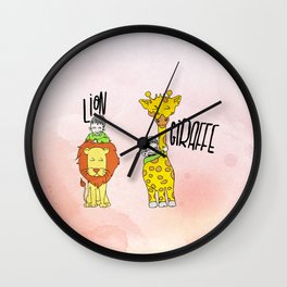 Animals Wall Clock | Funny, Love, People, Children 