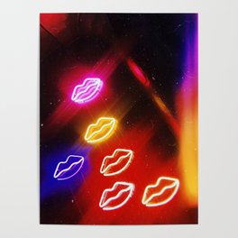 “Neon Lips” Poster