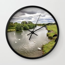 The View  From Halfpenny Bridge Wall Clock