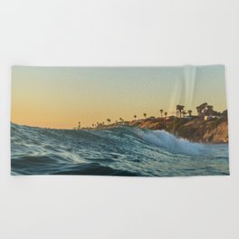 Blue Waves Ocean Sea Beach Towel