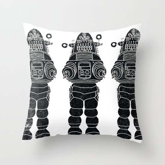 ROBBY THE ROBOT Throw Pillow