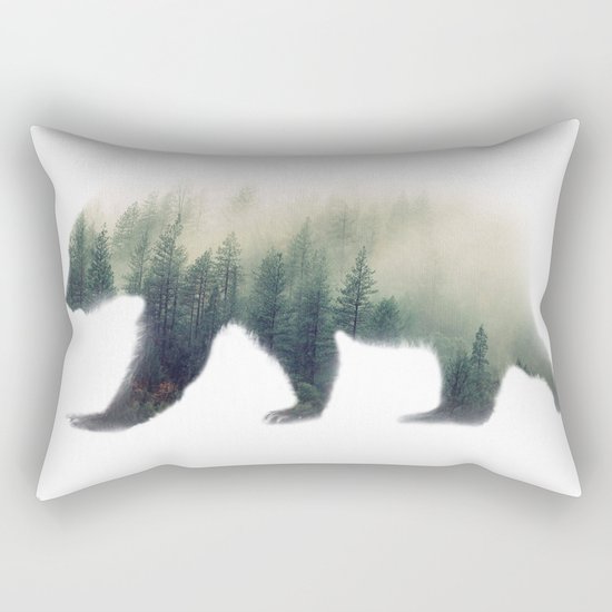 Grizzly Bear Dream Rectangular Pillow