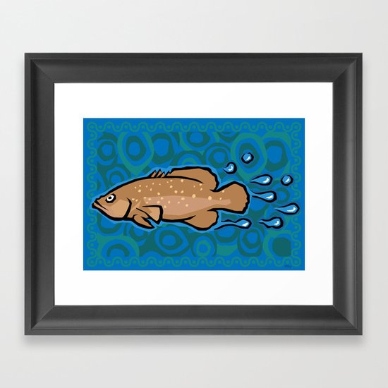 Soap Fish Framed Art Print