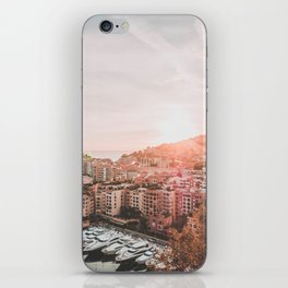 Monaco City Coast Sunset iPhone Skin