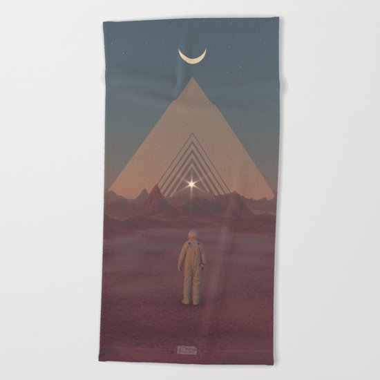 Lost Astronaut Series #01 - Enter the Void Beach Towel