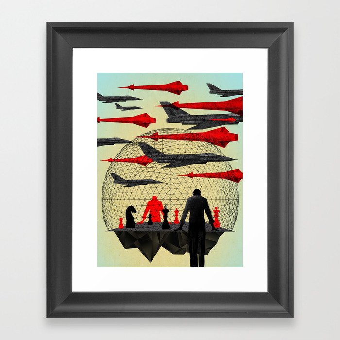 "Let's Play War" by Brian Stauffer for Nautilus Framed Art Print