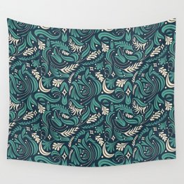 Gardening at Night Wall Tapestry