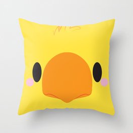 Chick Block Throw Pillow