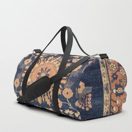 Sarouk Persian Floral Rug Print Duffle Bag