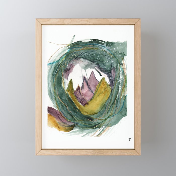 Magic Mountains Framed Mini Art Print