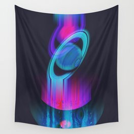 Psychedelic Planets Wall Tapestry