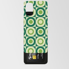 Pop Art Square and Circle Pattern 824 Green Android Card Case