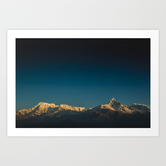 Himalayan sunrise Art Print by Savitri Bastiani | Society6