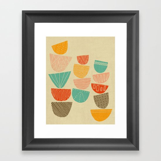 Stacks Framed Art Print