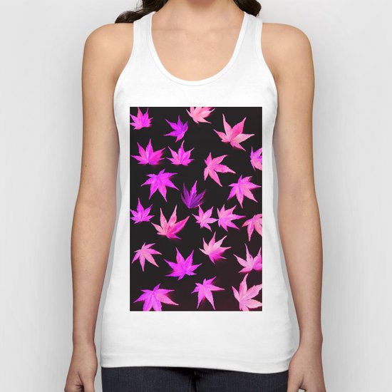 AUTUMN ROMANCE - LEAVES PATTERN #2 #decor #art #society6 Unisex Tank Top