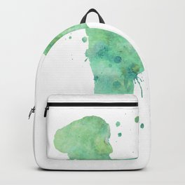 Bedlington Terrier Dog Watercolor Painting Backpack