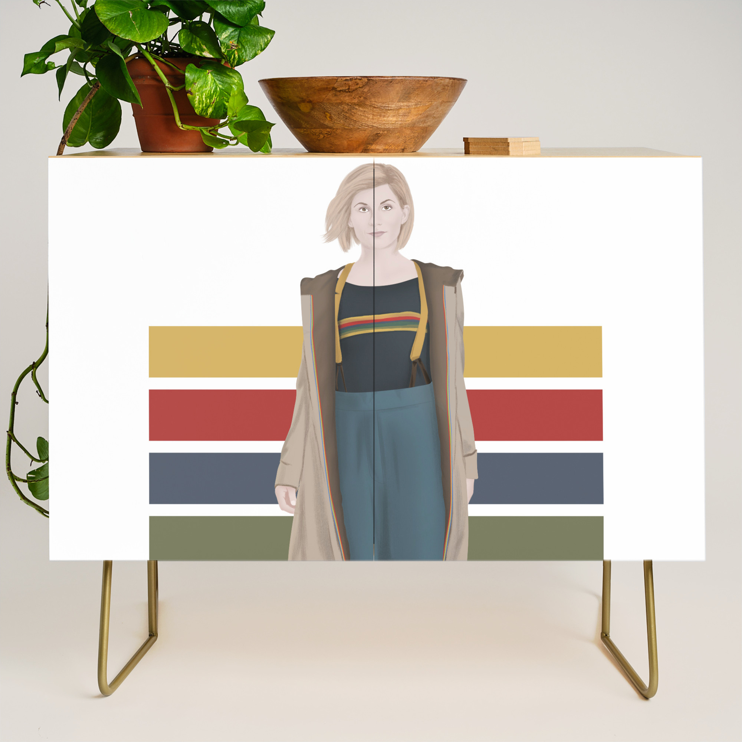 Doctor Who 13th Doctor Credenza By Carolam Society6
