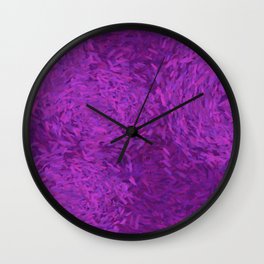 Pretty Purple Pattern Wall Clock