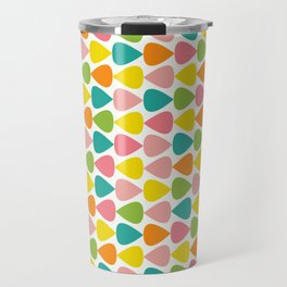 Plectrum Mini Colourful Geometric Springtime Pattern Travel Mug