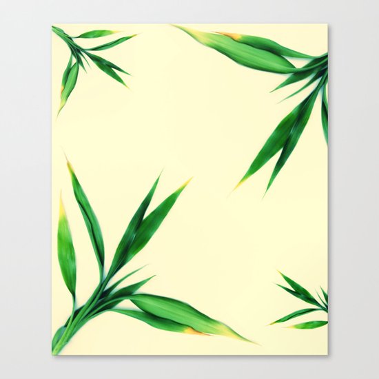 Bamboo leaves #1 #decor #art #society6 Canvas Print