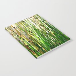 Horsetail plant pattern | Background of long stems | Green Abstract Nature photography Notebook