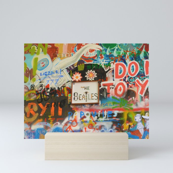 A moment with a Beatle Mini Art Print