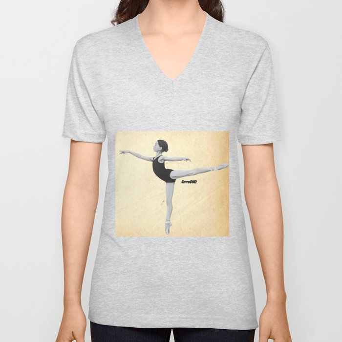 Ballerina V Neck T Shirt