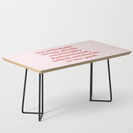 My Milkshake Brings Narcissists Cynical Quote Coffee Table