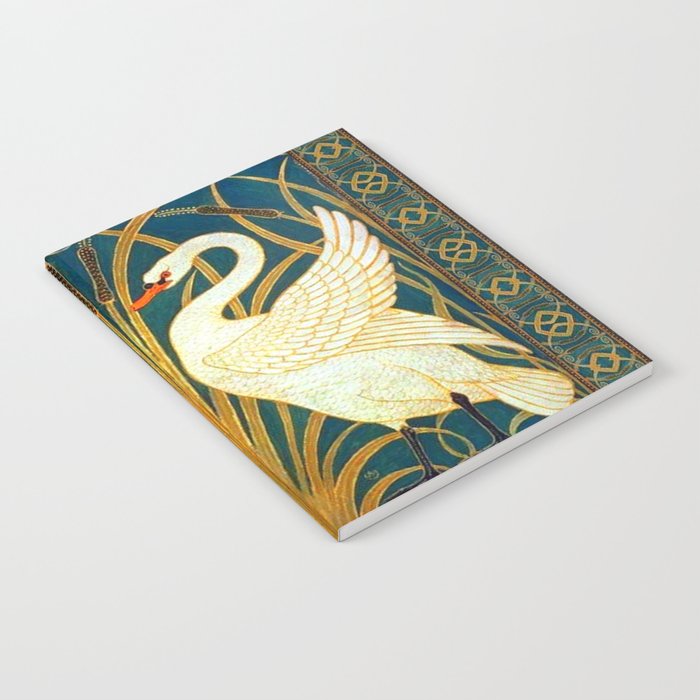 Walter Crane Swan Rush And Iris Notebook