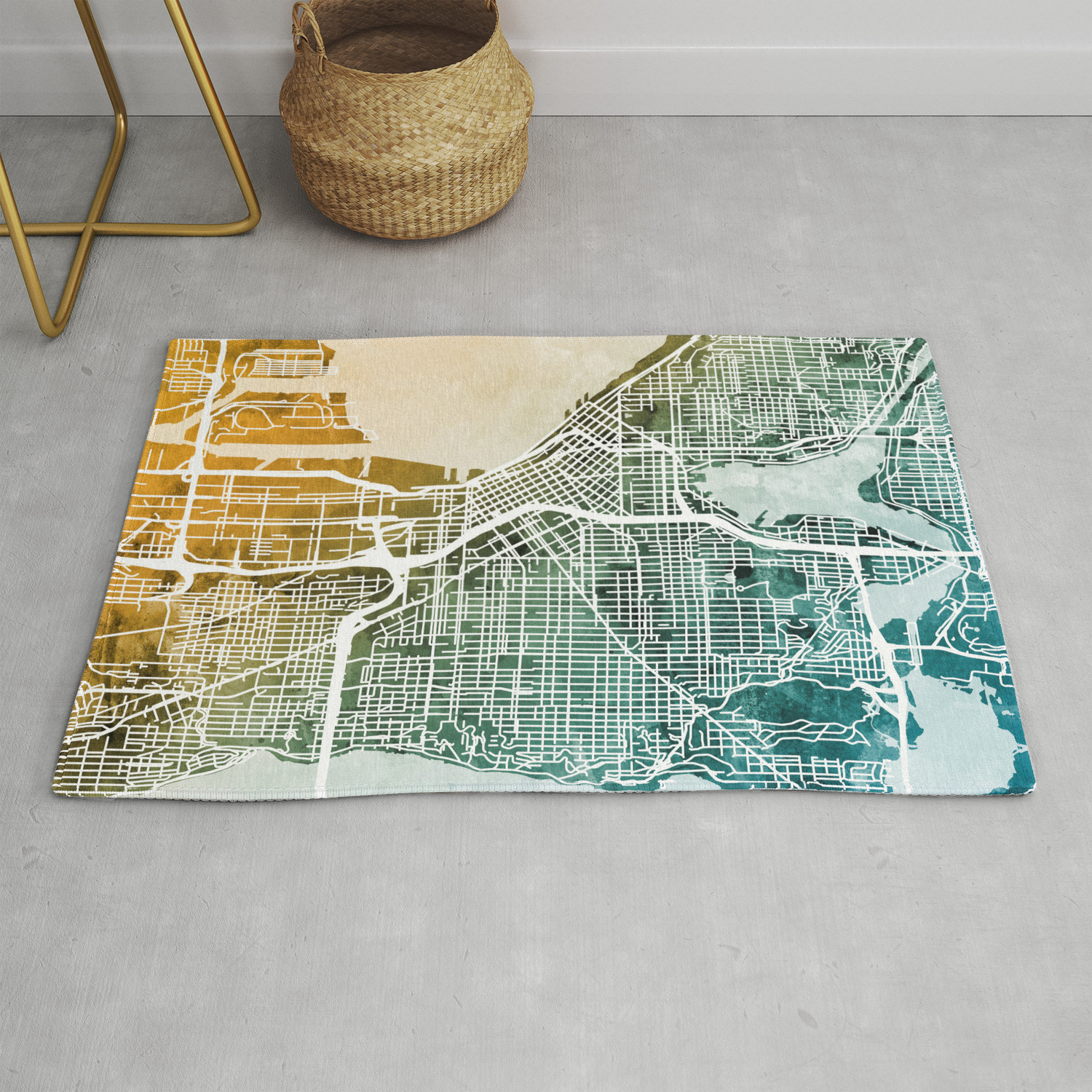 Seattle Washington Street Map Rug By Artpause Society6 Seattle Washington Street Map Rug By