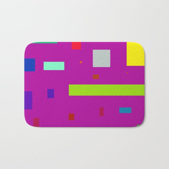 Squares and Rectangles 2 Bath Mat