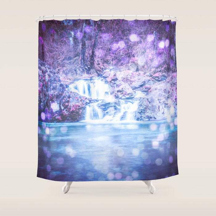 Mermaid Waterfall Shower Curtain by Nature Magick Cascadia Collection
