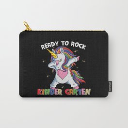 Ready To Rock Kindergarten Dabbing Unicorn Carry-All Pouch