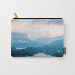 Mountains Lake Slovenia Bled Island Landscape Carry-All Pouch