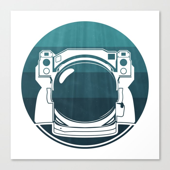 Underwater Astronaut Canvas Print