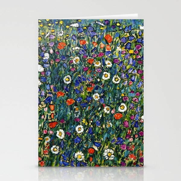 Flower Garden - Gustav Klimt Stationery Cards