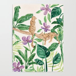 Leopards in the Jungle Poster