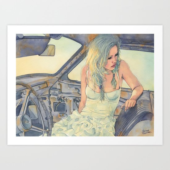 In a Car Art Print