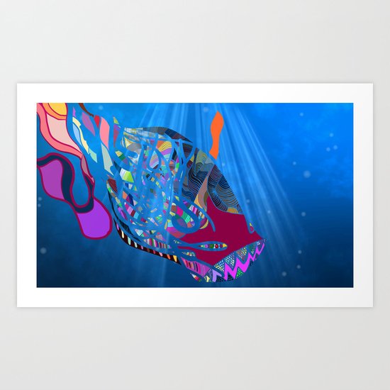 John 8/44+TheFish Nonrandom-art2 prime Art Print