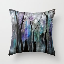 Haunted Forest Throw Pillow