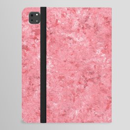 Pink Red White Coral Sponge Painting iPad Folio Case