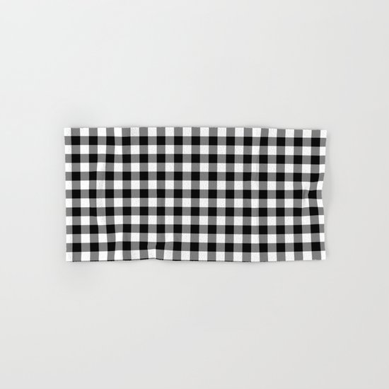 Gingham (Black/White) Hand & Bath Towel
