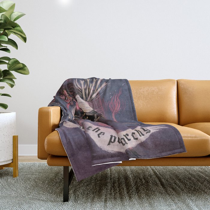 Krampus – Smash the Patriarchy Throw Blanket