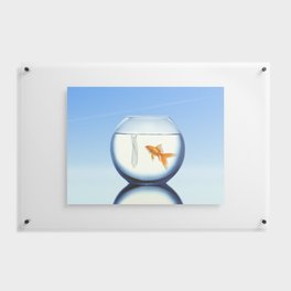 Meeting an unknown Floating Acrylic Print