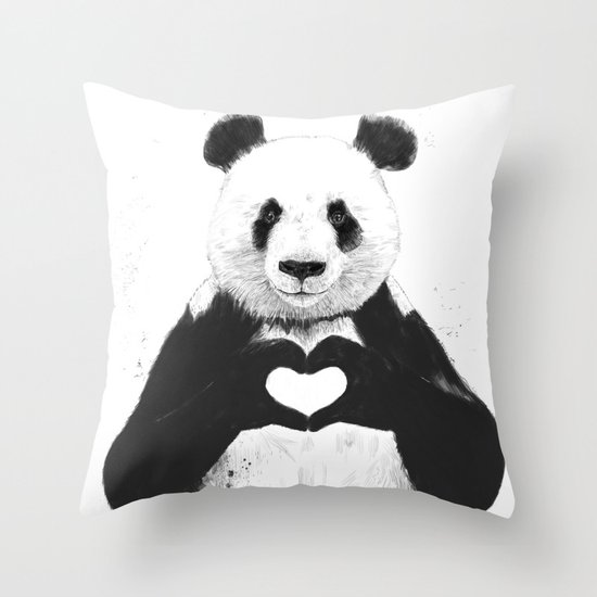 All you need is love Throw Pillow