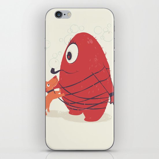 Cyclopes Monster Blob & Orange Dog iPhone & iPod Skin