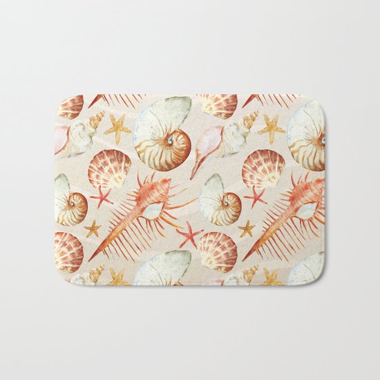 Marine Pattern 06 Bath Mat